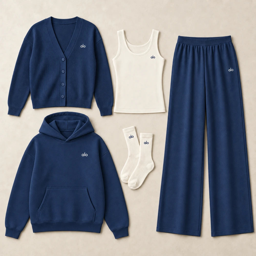 Four-Piece Cardigan and Hoodie Set