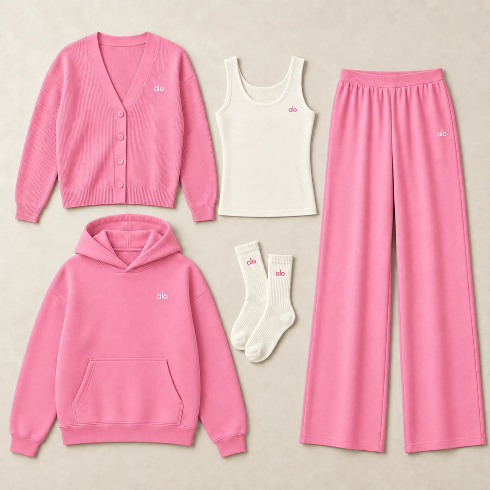 Four-Piece Cardigan and Hoodie Set