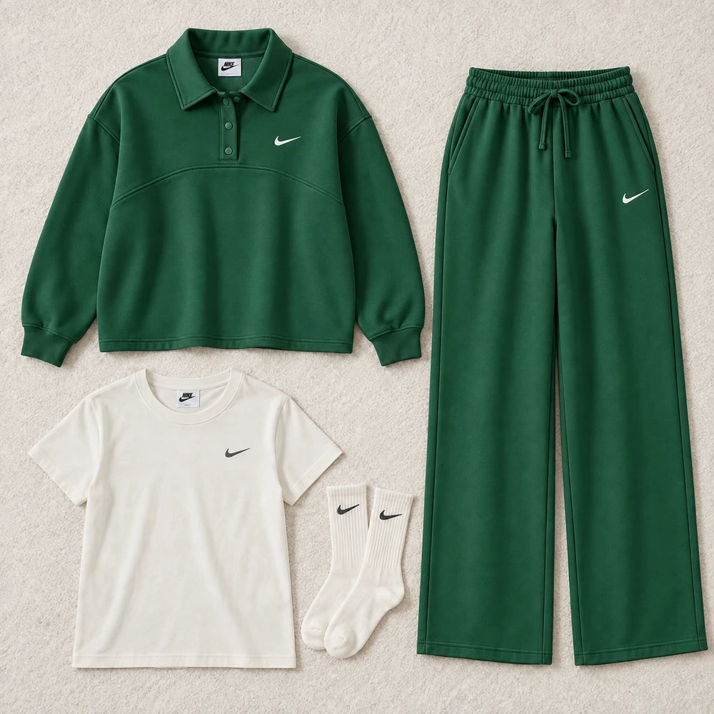 Collared Three Piece Set