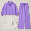 Collared Three Piece Set